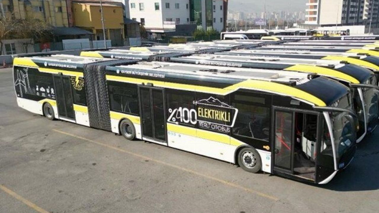 Kayseri Büyükşehir'den elektrikli otobüs atağı