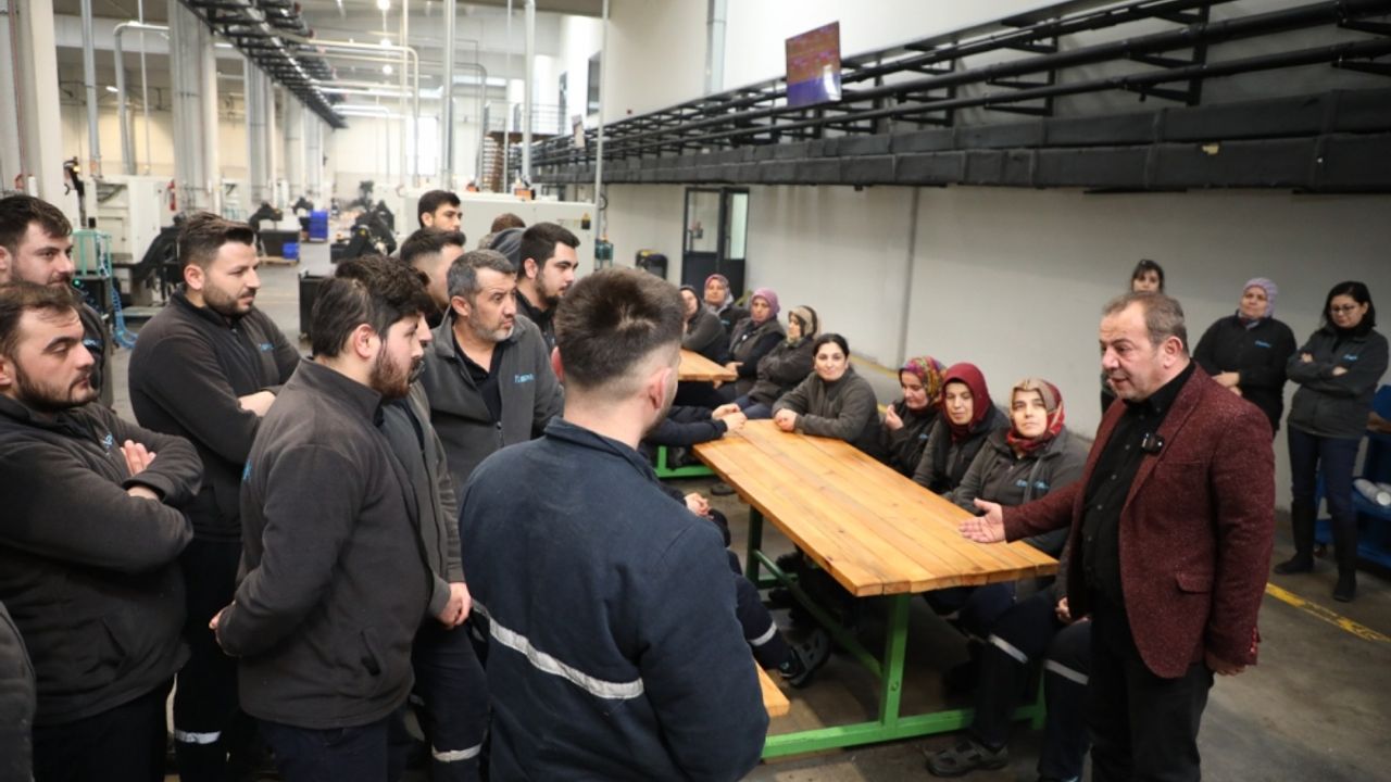 Bolu Belediye Başkanı Özcan, OSB'deki fabrikaları ziyaret etti
