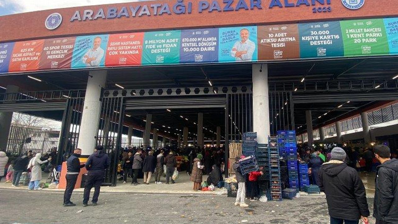 Bursa'da Arabayatağı’na modern kapalı pazar alanı