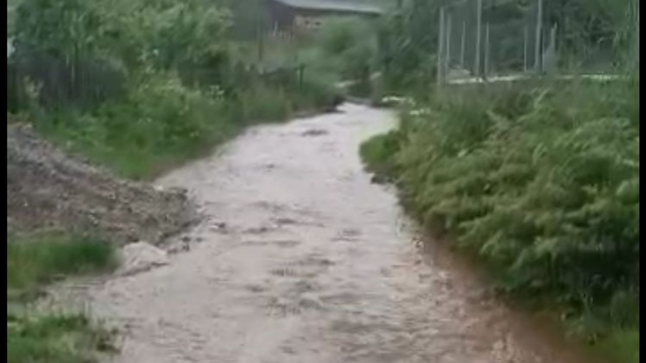 Taşköprü'de Sağanak Yağışlar Sele dönüştü