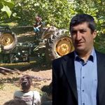 Eşinin çalıştığı bahçeye giderken traktörün altında kaldı
