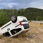 Kastamonu’da virajda savrulan araç ters döndü: 4 yaralı