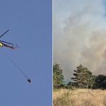 Taşköprü’de alevlerle mücadele sürüyor: Helikopter de devrede