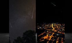 Kastamonu'nun üzerinden kayan meteor yağmuru görüntüsü mest etti