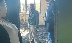CHP ilçe teşkilatı, Bey Köyü yangınzedelerini ziyaret etti