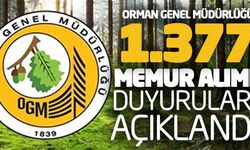 Orman Genel Müdürlüğü 1.377 Memur Alımı Yapacak