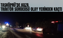 Taşköprü - Kastamonu  Karayolunda otomobil ile traktör çarpıştı. 
