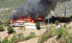 Köyü alevler sardı: 40 köy evi alev alev yanıyor...!