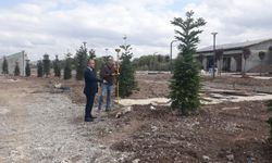 Orta Belediye Başkanı Onay, yapımı süren millet bahçesini inceledi