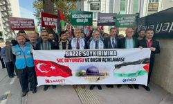 Samsun'da  İsrail'in Gazze'deki saldırılarına ilişkin suç duyurusunda bulunuldu