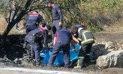 Tokat'ta devrilip alev alan süt tankerinin sürücüsü öldü