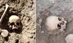 Okul bahçesinde insan kafatası ve kemikleri bulundu!