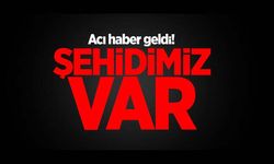 Acı haber geldi! Şehidimiz var...!