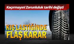 Kış lastiğinde flaş karar: 25 Kasım'a çekildi..!