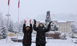 Kastamonu'da vatandaşlar kışın tadını çıkarıyor