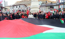 Artvin, Bayburt ve Giresun'da İsrail'in Gazze'ye yönelik saldırıları protesto edildi