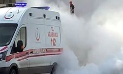 Ambulansın da ambulansa ihtiyacı var: Esrarengiz duman panik yarattı!