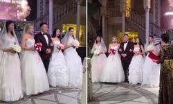 Olay düğün: 4 kadınla aynı anda evlendi!