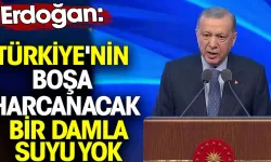 Cumhurbaşkanı Erdoğan konuştu: Su sorununa dikkat çekti!