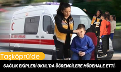 Taşköprü’de Sağlık Ekipleri Okulda Öğrencilere müdahale etti