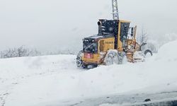 Yoğun kar yağışı nedeniyle köy yolları ulaşıma kapandı!