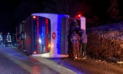 SON DAKİKA: Yolcu otobüsü devrildi, 18 kişi yaralandı!..