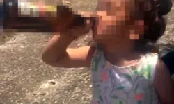 Bir anne, 3 yaşındaki kızına içki içirdi!