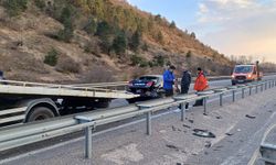 Bolu'da bariyere çarpan otomobildeki kişi yaralandı