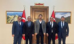 MHP İlçe Başkanı ve İGM Adayları, Taşköprü Kaymakamı Özen'i ziyaret etti