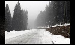 Kastamonu'ya kar geri geldi! Ilgaz Dağı'nda kar etkili oluyor