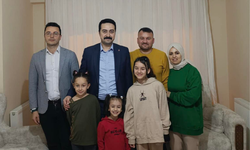 Taşköprü Kaymakamı Özen ve SYDV Müdürü Çelik, Erdem ailesinin misafiri oldu