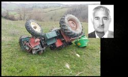 Tarlaya gidiyordu, devrilen traktörün sürücüsü hayatını kaybetti