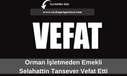 Orman İşletmeden emekli Selahattin Tansever vefat etti