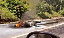 Kastamonu'da kahreden kaza! Motosiklet alev aldı, sürücü hayatını kaybetti! Detaylar haberimizde