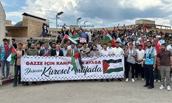 İsrail'in Filistin'e yönelik saldırıları Karabük'te protesto edildi