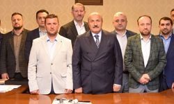 Taşköprü'de görev yapan din adamlarından Başkan Arslan'a ziyaret