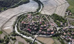 Kastamonu'da çeltik tarlalarına dolan su, köyü yarımadaya dönüştürdü!