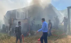 Kastamonu'da yangın: Ev kül oldu!