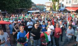 Akçakoca'da Filistin'e destek yürüyüşü düzenlendi
