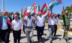 Samsun'da "İnsanlık İçin Yürüyoruz-Zulme Sessiz Kalma" yürüyüşü düzenlendi
