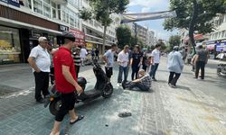 Bolu'da motosikletin çarptığı yaya yaralandı