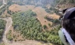 Azdavay yangınına helikopterle müdahale! (videolu haber)