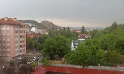 Kastamonu'da dolu yağışı başladı!