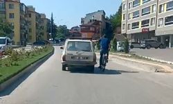 Kastamonu’da tehlikeli yolculuk! (görüntülü haber)