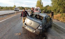 Kastamonu'ya geliyordu: Takla attı!