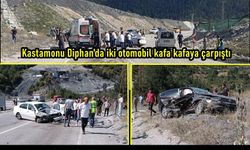 Kastamonu'da feci kaza: Diphan'da 2 otomobil çarpıştı! Çok sayıda yaralı var!