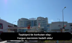 Taşköprü’de korkutan olay: Yorgun merminin hedefi oldu!