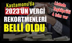 Listeye Taşköprü'den 4 isim girdi: Kastamonu'nun Vergi Rekortmenleri belli oldu