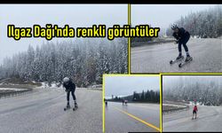 Ilgaz Dağı'nda kayak sezonunu ilk onlar açtı