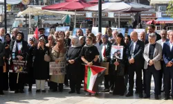 Kastamonu'da protesto: 'Soykırıma lanet, direnişe bin selam'